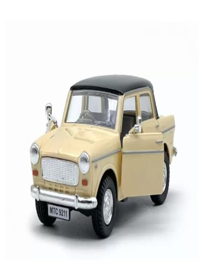 سنتي، مصنوعة من البلاستيك، سيارة أجرة كوين بيضاء من السبعينيات، ألعاب للأطفال (أبيض) - Image 2